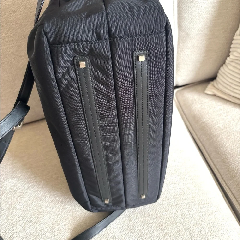 Tumi black nylon laptop/ tote bag